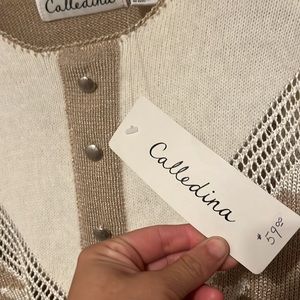 Vintage with tags Calledina Angora sweater